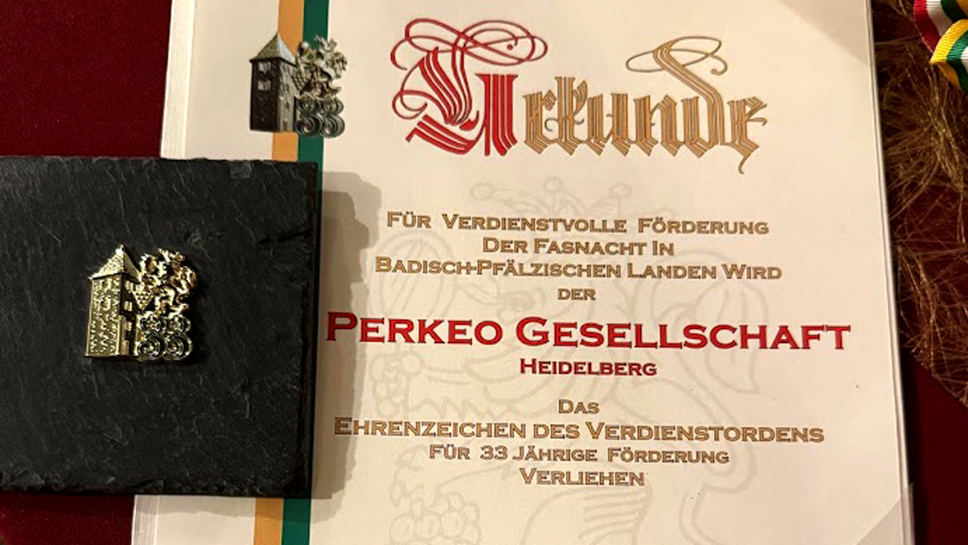 Hohe Ehrung der Vereinigung